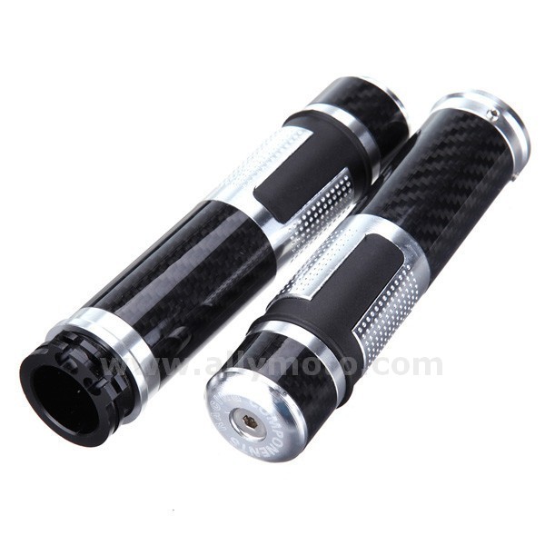 98 Motorcycle 7-8 Inch 22Mm Cnc Carbon Fiber Handlebar Hand Grips@5